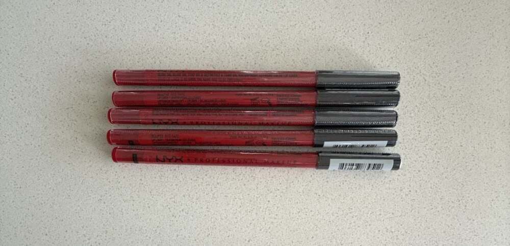 5x NYX Professional Makeup Slide On Waterproof Lip Pencil SLLP12 Red Tape